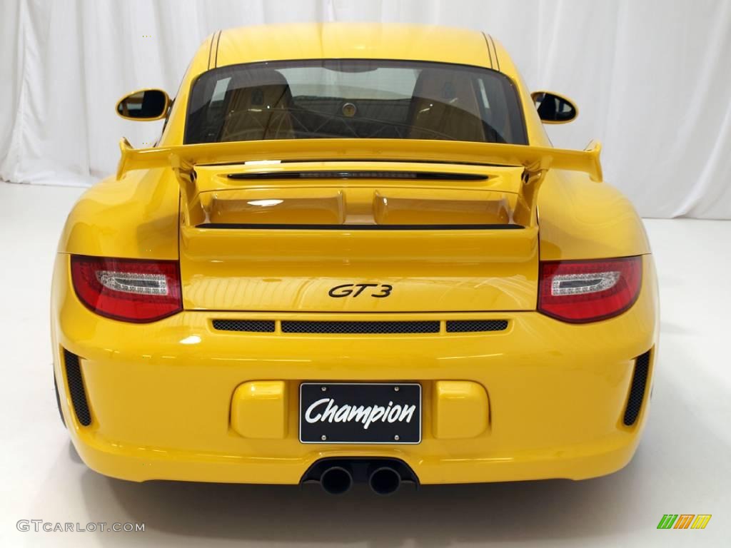 2010 911 GT3 - Speed Yellow / Black w/Alcantara photo #6