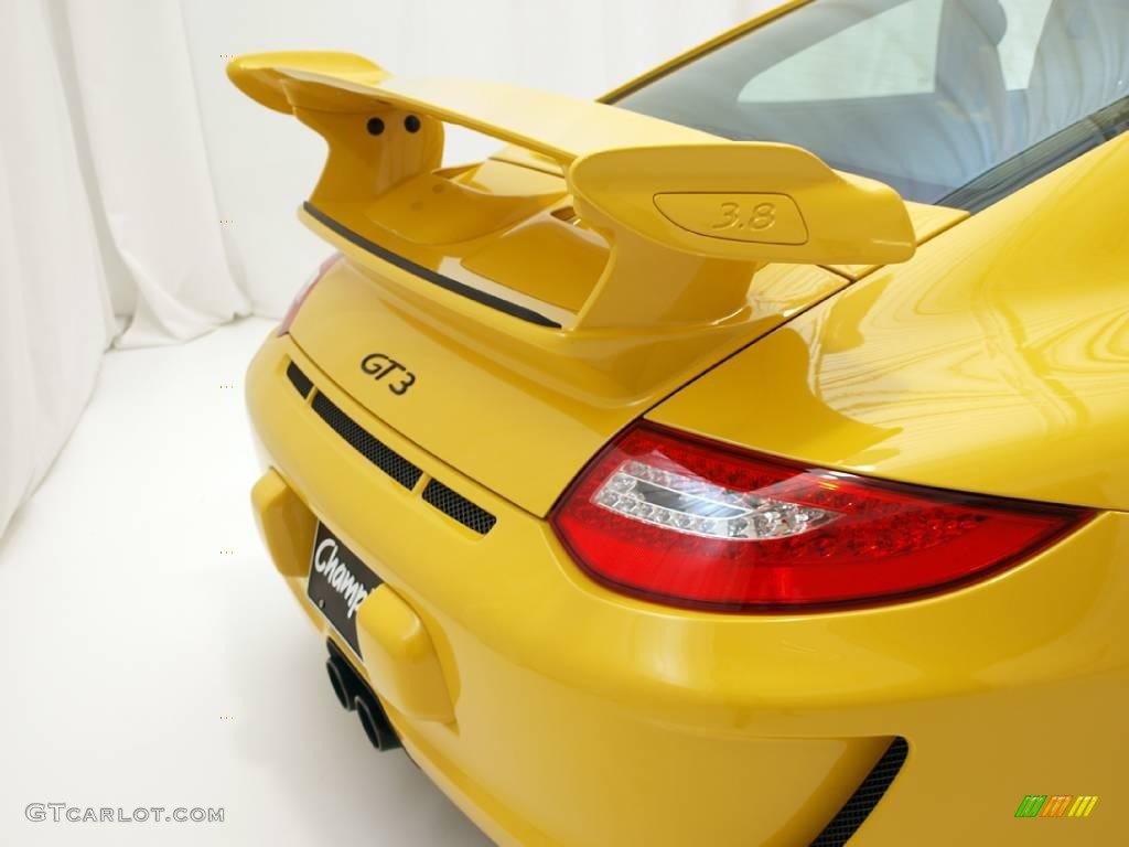 2010 911 GT3 - Speed Yellow / Black w/Alcantara photo #30