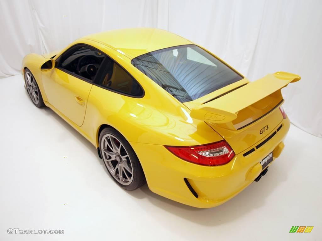 2010 911 GT3 - Speed Yellow / Black w/Alcantara photo #32