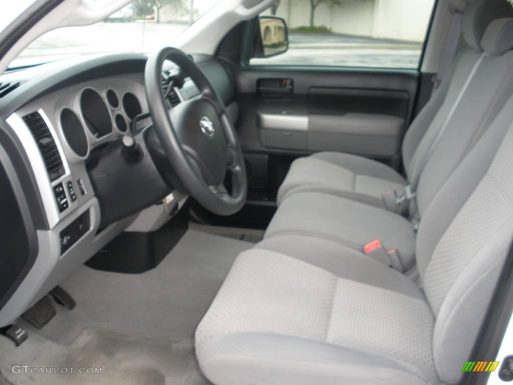 2008 Tundra SR5 Double Cab - Super White / Graphite Gray photo #12