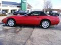 1991 Bright Red Chevrolet Corvette Convertible  photo #2