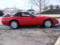 1991 Bright Red Chevrolet Corvette Convertible  photo #6