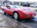 1991 Bright Red Chevrolet Corvette Convertible  photo #7