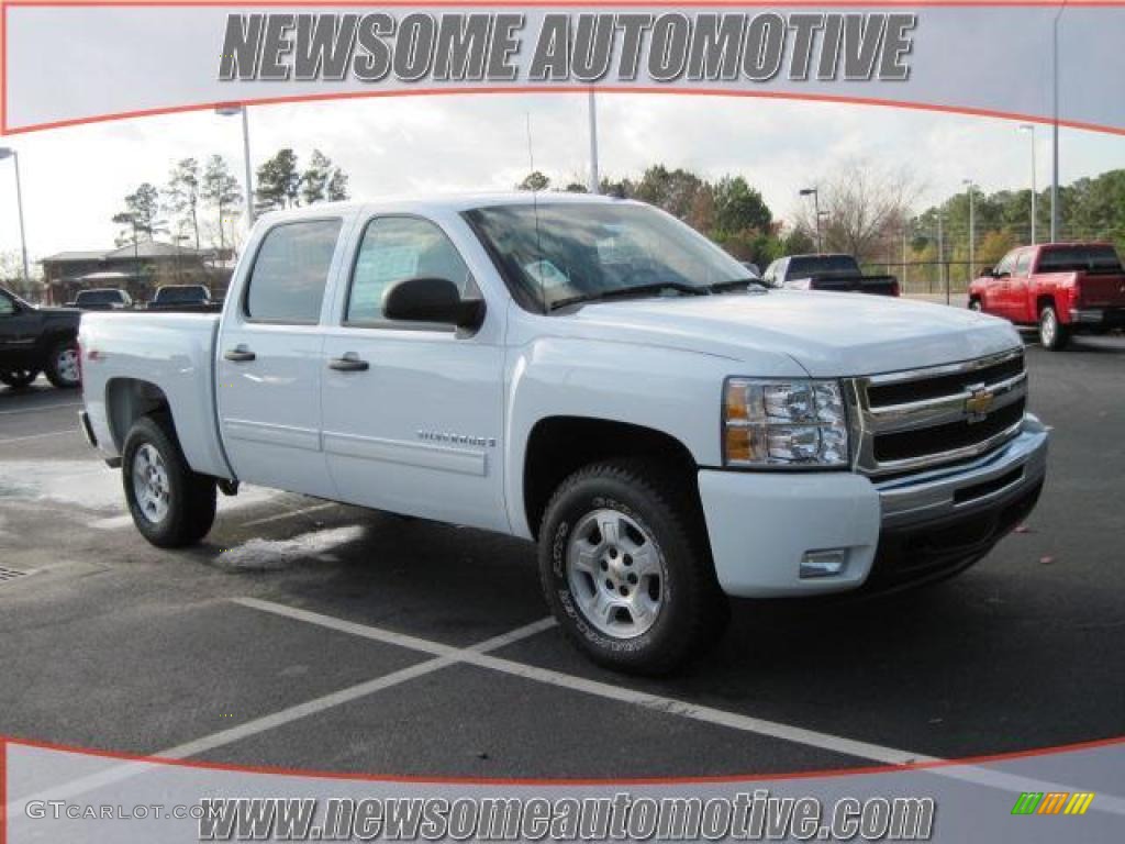 2009 Silverado 1500 LT Z71 Crew Cab 4x4 - Summit White / Ebony photo #1