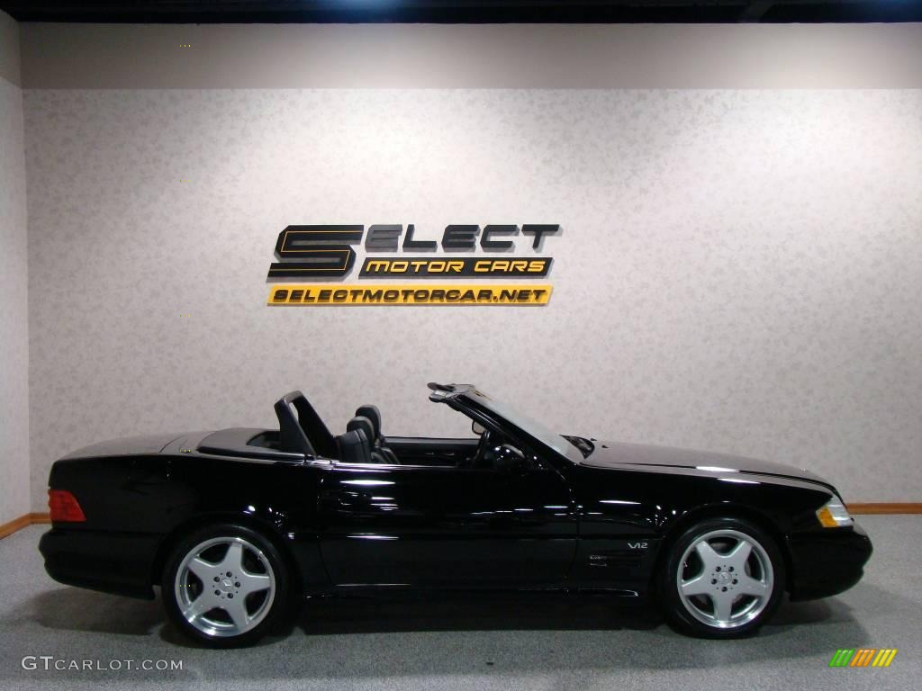 1999 SL 600 Sport Roadster - Black / Black photo #4