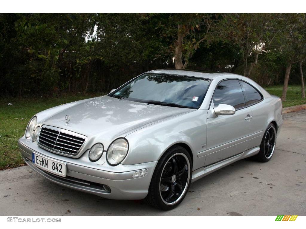 2000 CLK 430 Coupe - Brilliant Silver Metallic / Ash photo #1