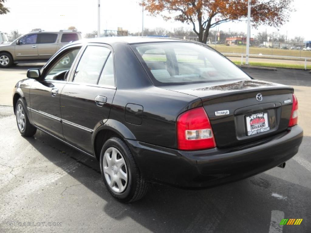 2000 Protege LX - Black Mica / Beige photo #6