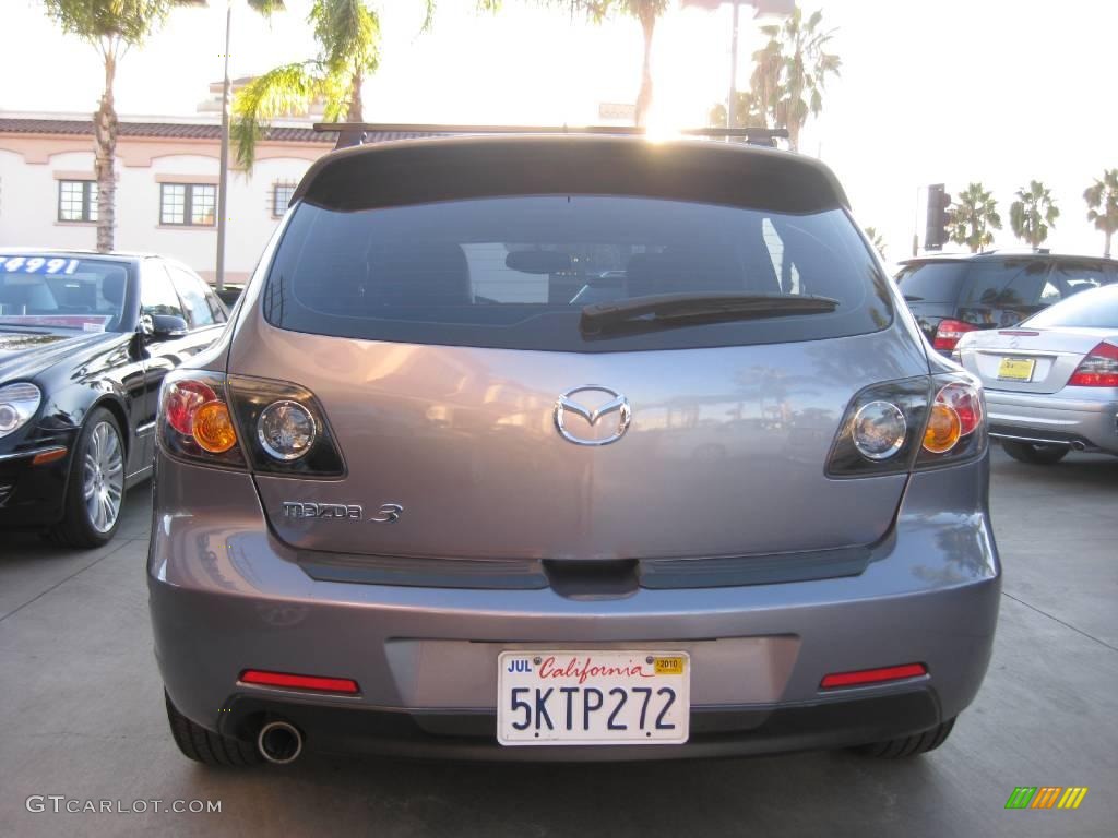 2004 MAZDA3 s Hatchback - Titanium Gray Metallic / Black photo #4