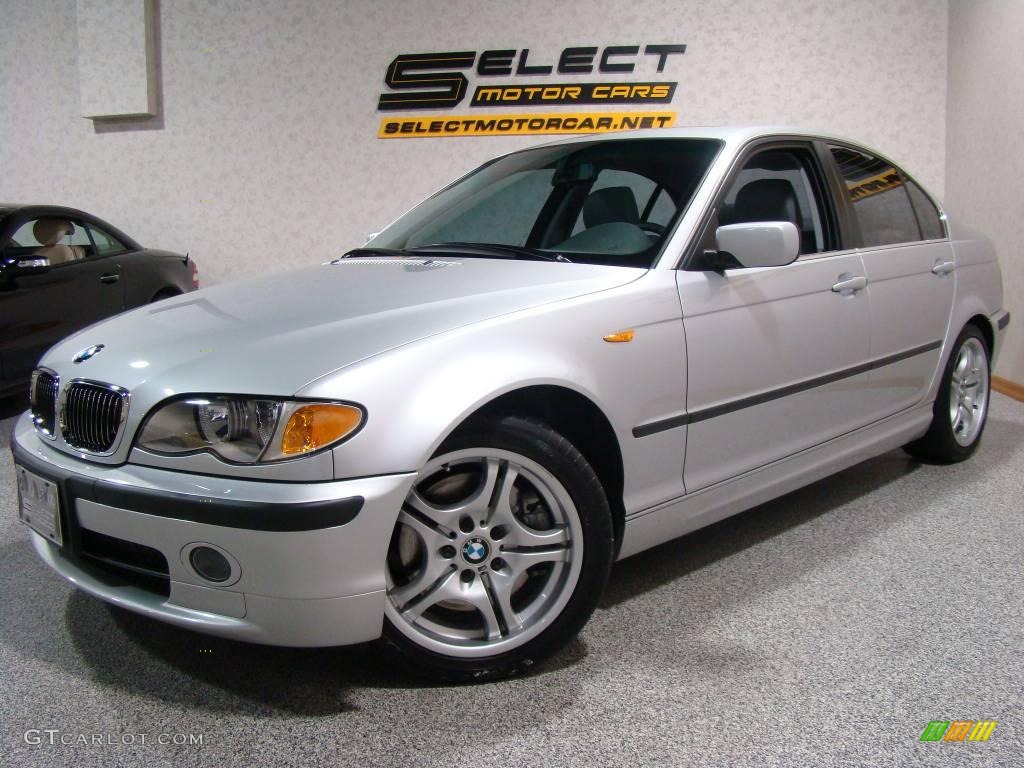 2002 3 Series 330i Sedan - Titanium Silver Metallic / Grey photo #1