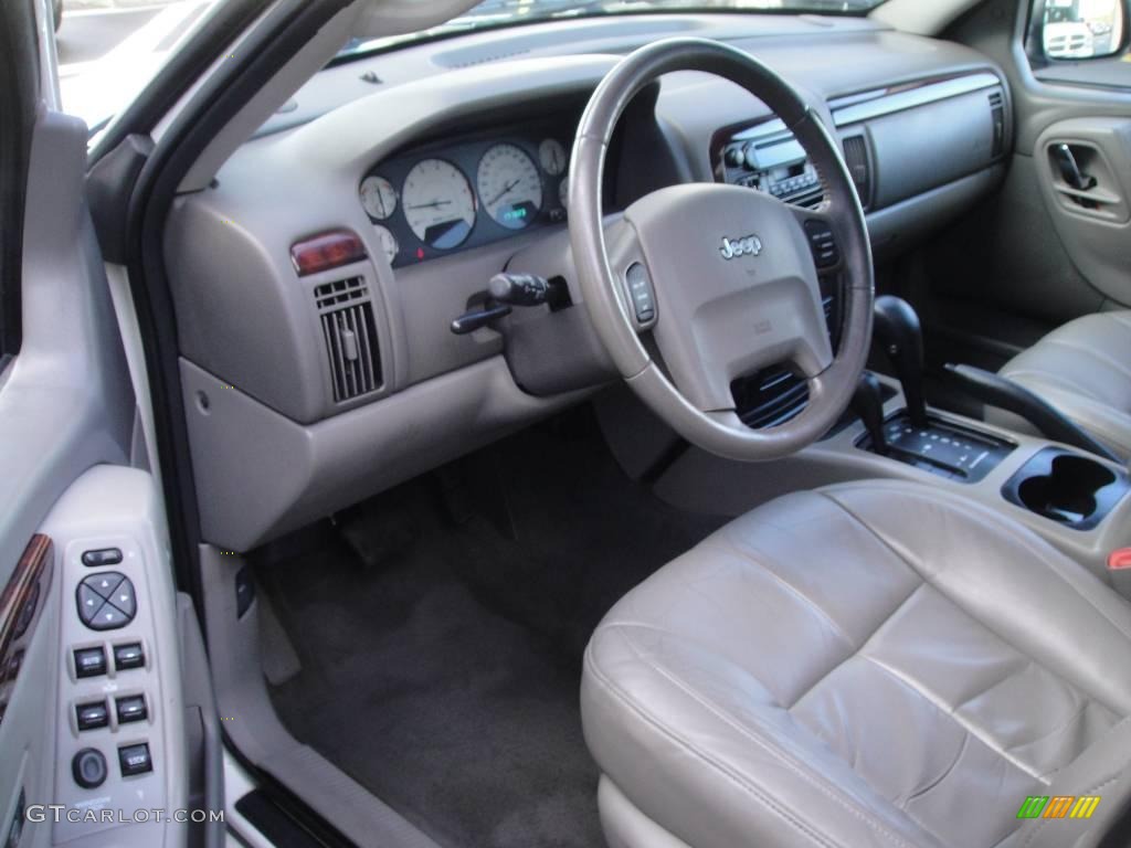 2003 Grand Cherokee Limited 4x4 - Stone White / Sandstone photo #9