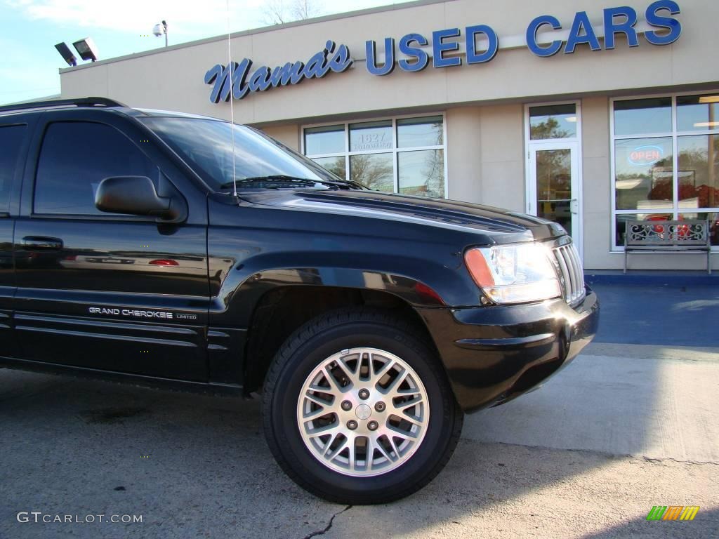 2004 Grand Cherokee Limited 4x4 - Brillant Black Crystal Pearl / Taupe photo #25