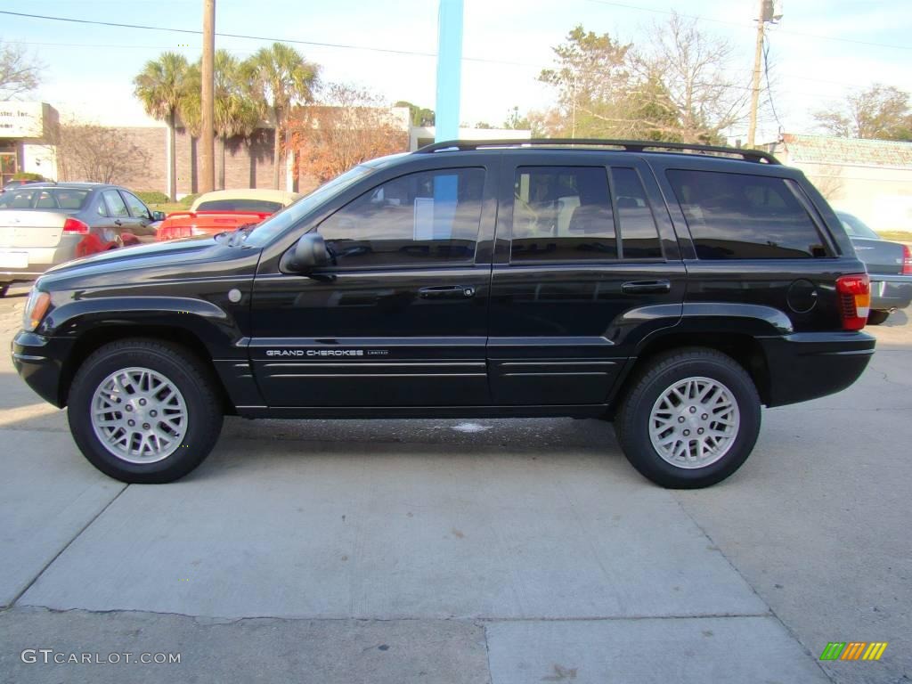 2004 Grand Cherokee Limited 4x4 - Brillant Black Crystal Pearl / Taupe photo #42