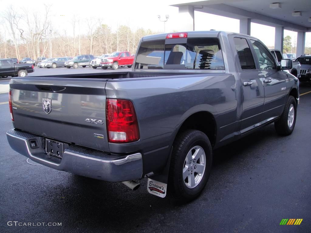 2009 Ram 1500 SLT Quad Cab 4x4 - Mineral Gray Metallic / Dark Slate/Medium Graystone photo #6