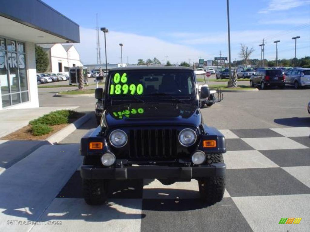 2006 Wrangler Rubicon 4x4 - Black / Dark Slate Gray photo #2