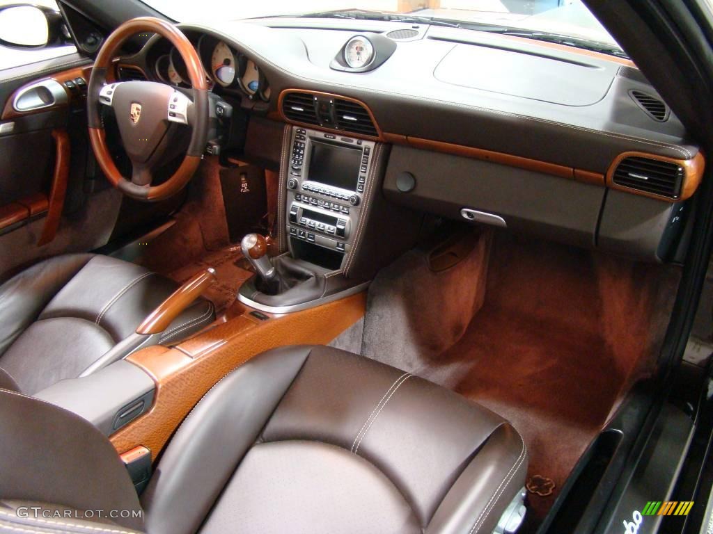 2008 911 Turbo Cabriolet - Macadamia Metallic / Cocoa Brown photo #17