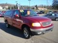 1999 Dark Toreador Red Metallic Ford F150 XLT Regular Cab 4x4  photo #6