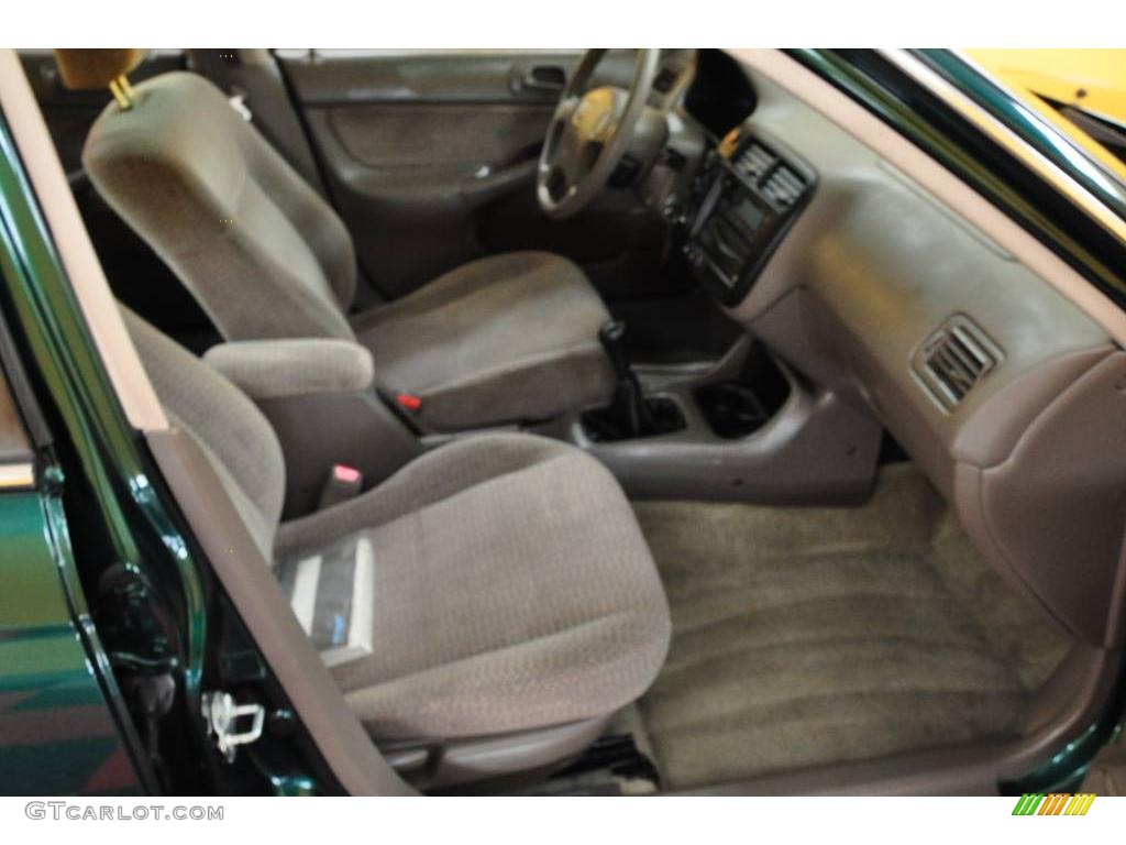 1999 Civic LX Sedan - Clover Green Pearl / Beige photo #19