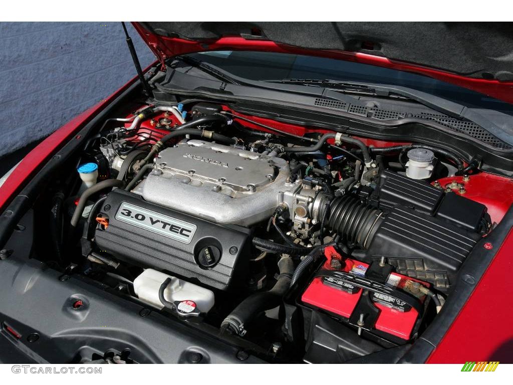 2003 Accord EX V6 Coupe - San Marino Red / Ivory photo #28