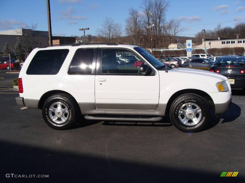 2003 Explorer Sport XLT 4x4 - Oxford White / Medium Parchment Beige photo #4