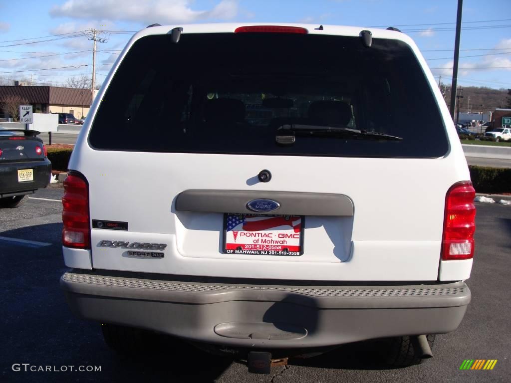 2003 Explorer Sport XLT 4x4 - Oxford White / Medium Parchment Beige photo #6