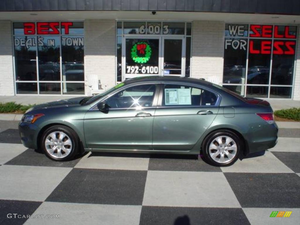 2009 Accord EX-L Sedan - Mystic Green Metallic / Gray photo #1