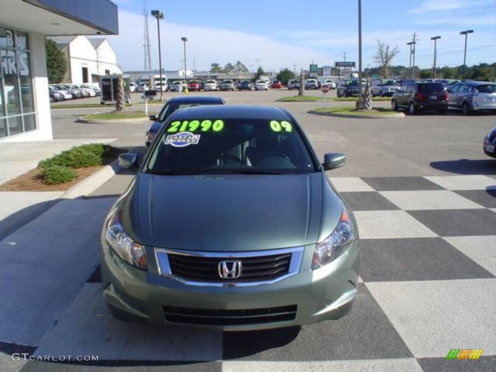 2009 Accord EX-L Sedan - Mystic Green Metallic / Gray photo #2