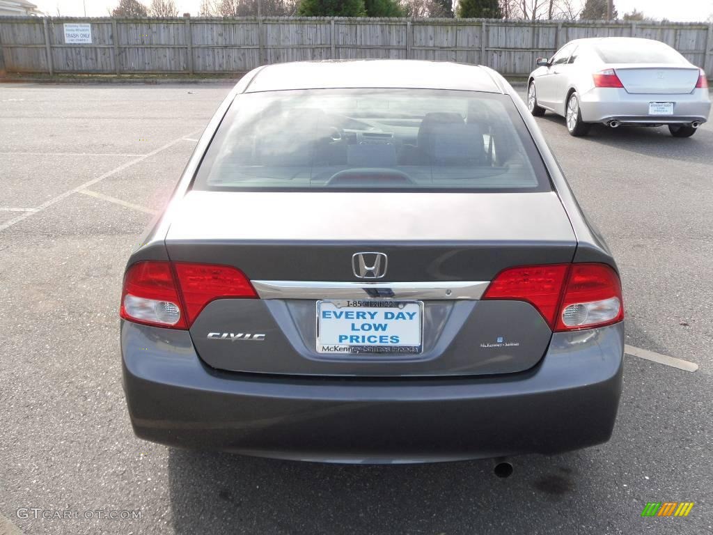 2010 Civic LX Sedan - Polished Metal Metallic / Gray photo #3