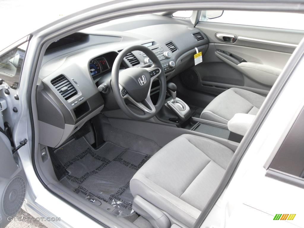 2010 Civic EX Sedan - Alabaster Silver Metallic / Gray photo #58