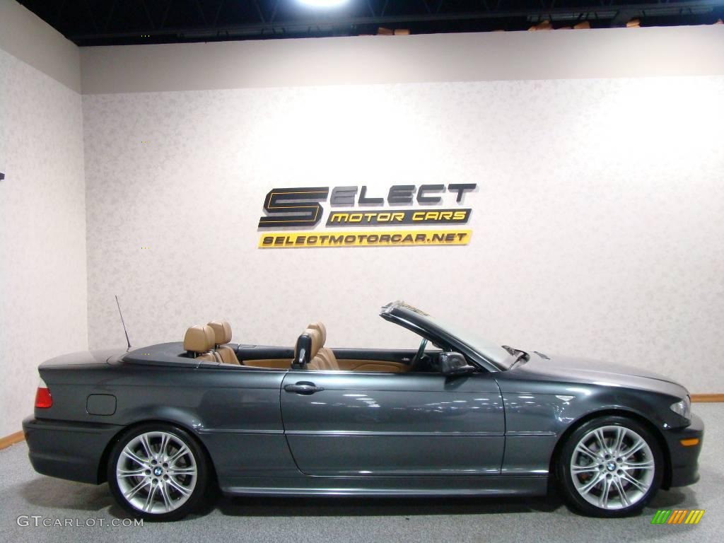 2006 3 Series 330i Convertible - Sparkling Graphite Metallic / Sand photo #4