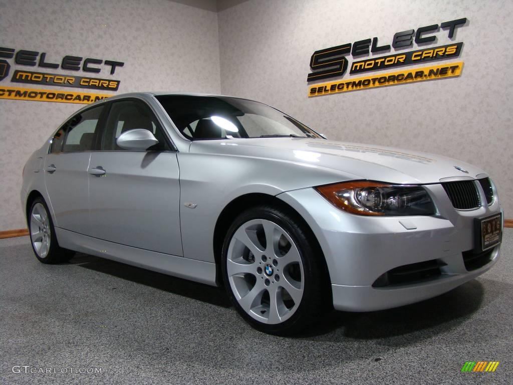 2006 3 Series 330xi Sedan - Titanium Silver Metallic / Terra/Black Dakota Leather photo #3