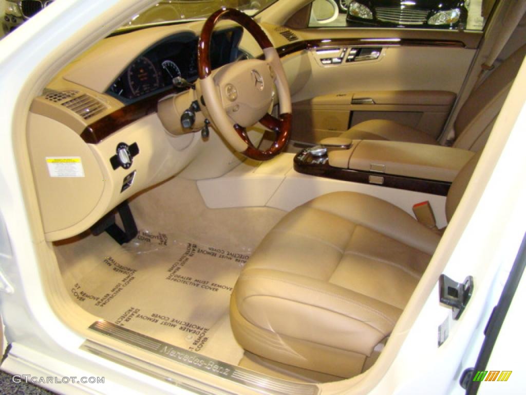 2008 S 550 4Matic Sedan - Arctic White / Cashmere/Savanna photo #9