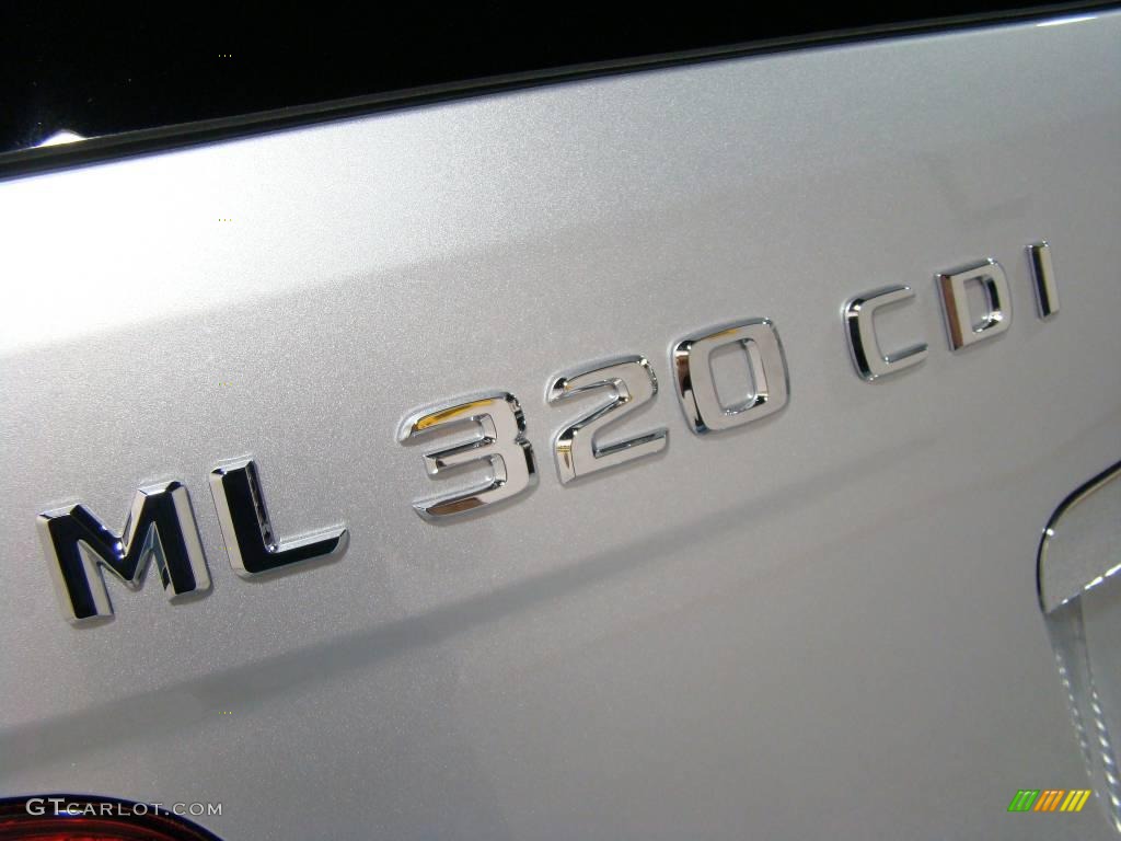 2008 ML 320 CDI 4Matic - Iridium Silver Metallic / Black photo #6