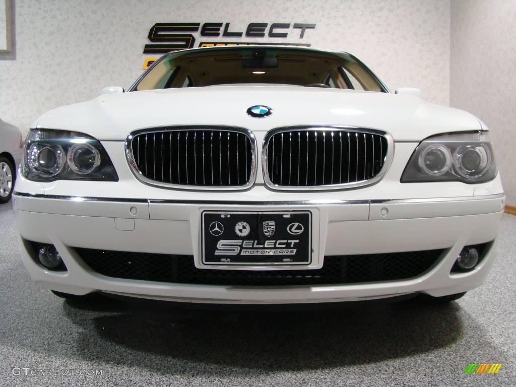 2006 7 Series 750Li Sedan - Alpine White / Dark Beige/Beige III photo #2