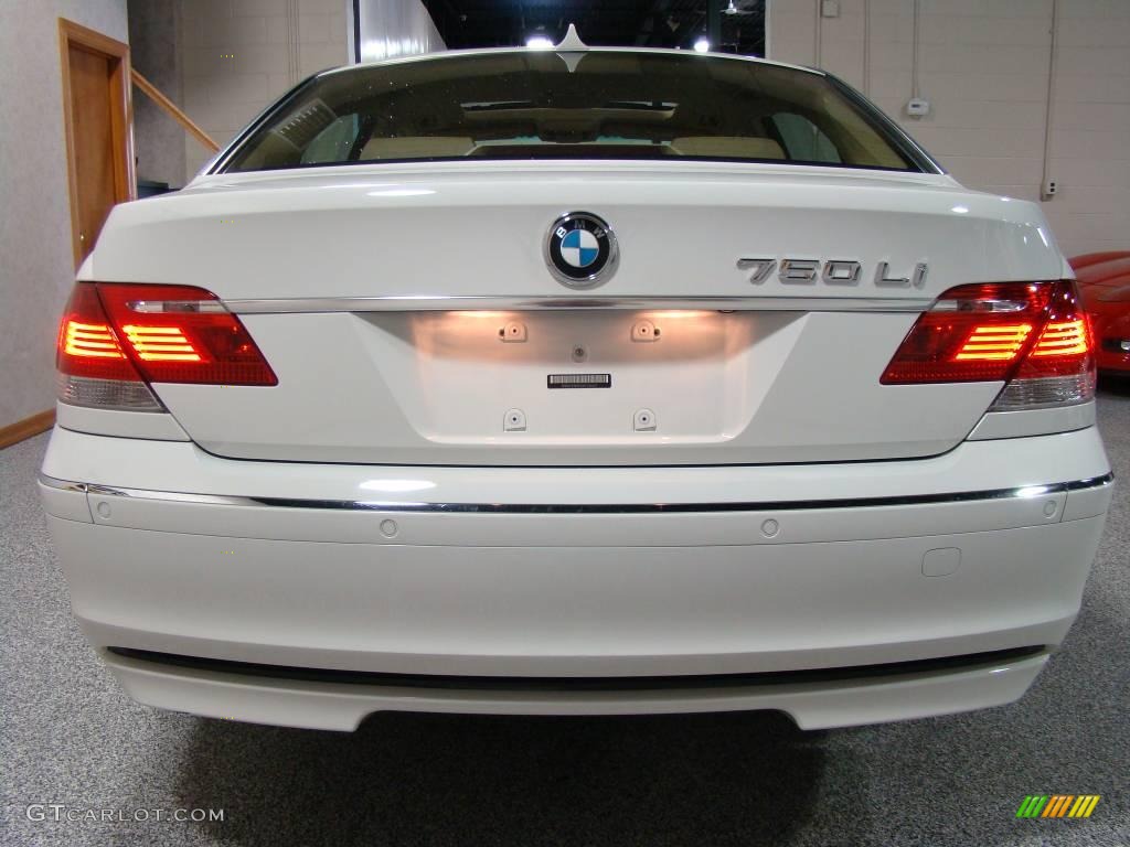 2006 7 Series 750Li Sedan - Alpine White / Dark Beige/Beige III photo #5