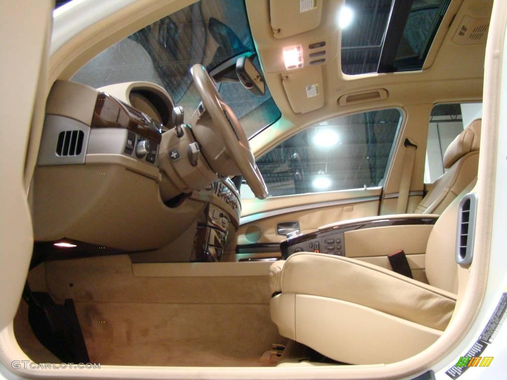 2006 7 Series 750Li Sedan - Alpine White / Dark Beige/Beige III photo #8