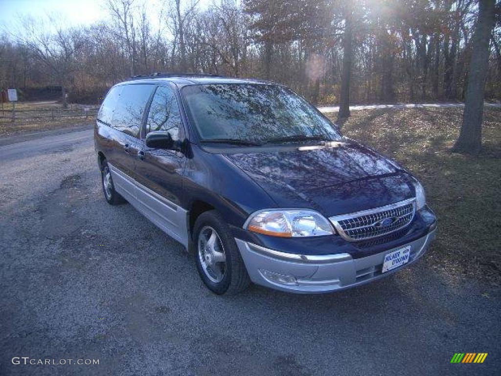 2000 Windstar SEL - Medium Royal Blue Metallic / Medium Graphite photo #1