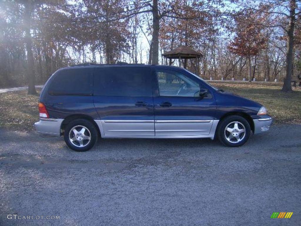 2000 Windstar SEL - Medium Royal Blue Metallic / Medium Graphite photo #2