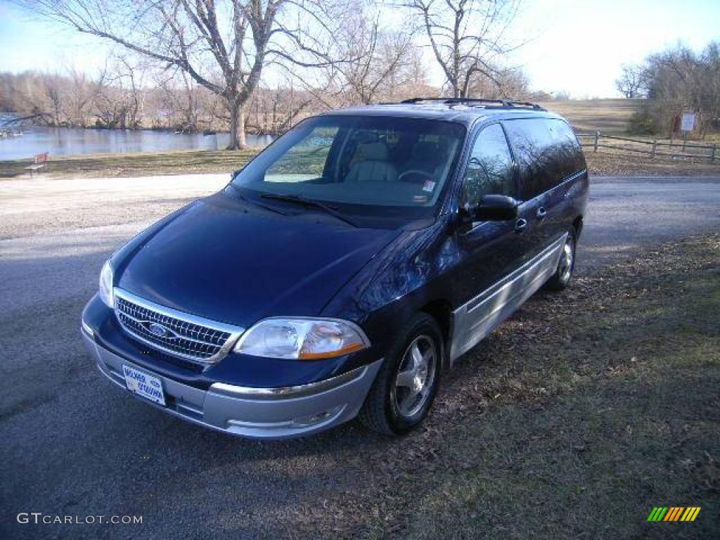 2000 Windstar SEL - Medium Royal Blue Metallic / Medium Graphite photo #7