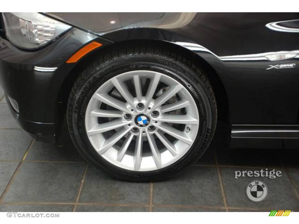 2009 3 Series 328xi Sport Wagon - Black Sapphire Metallic / Saddle Brown Dakota Leather photo #7