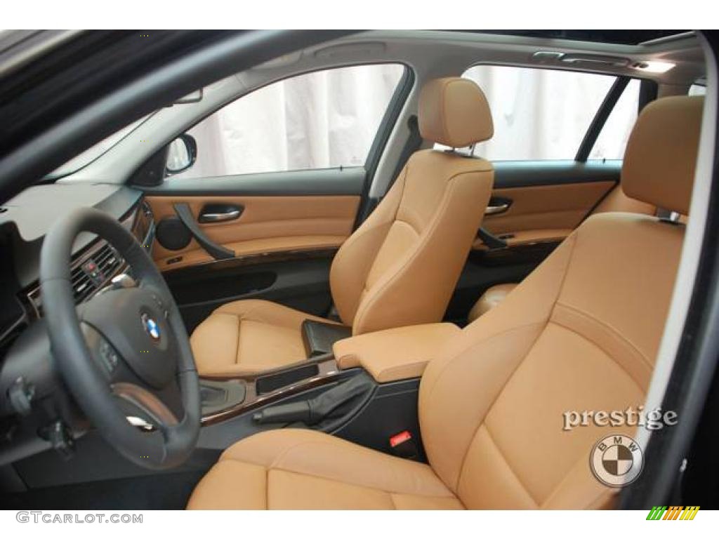 2009 3 Series 328xi Sport Wagon - Black Sapphire Metallic / Saddle Brown Dakota Leather photo #10