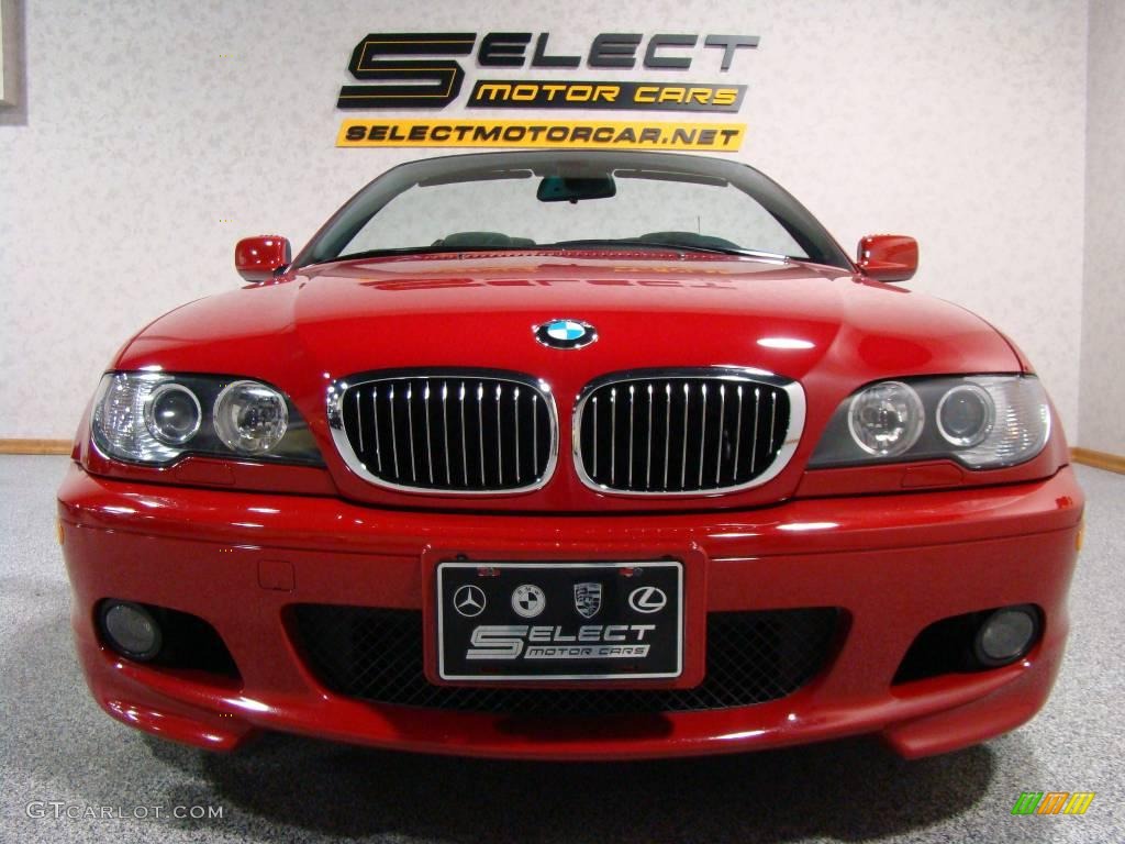 2006 3 Series 330i Convertible - Electric Red / Black photo #2