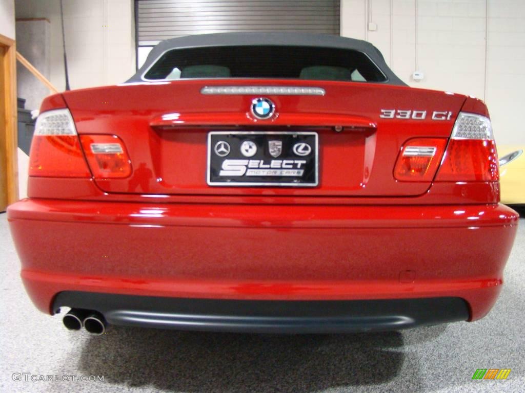 2006 3 Series 330i Convertible - Electric Red / Black photo #5