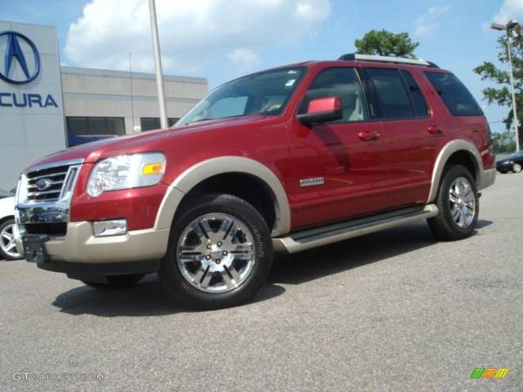 2006 Explorer Eddie Bauer - Redfire Metallic / Camel photo #2