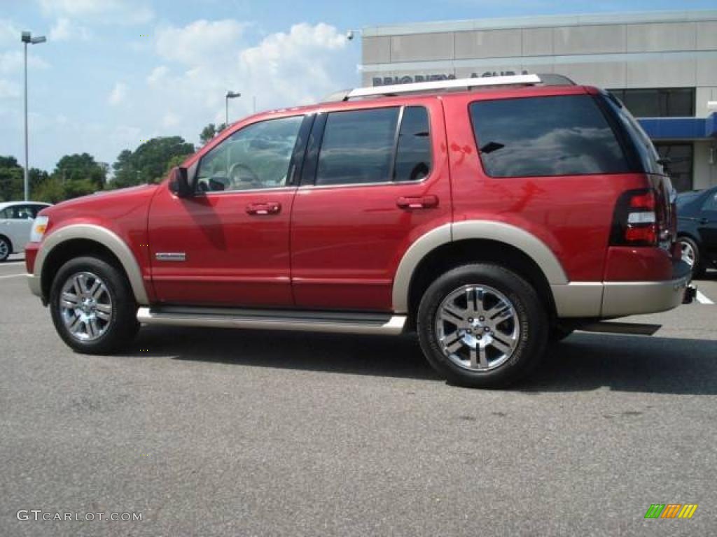 2006 Explorer Eddie Bauer - Redfire Metallic / Camel photo #3