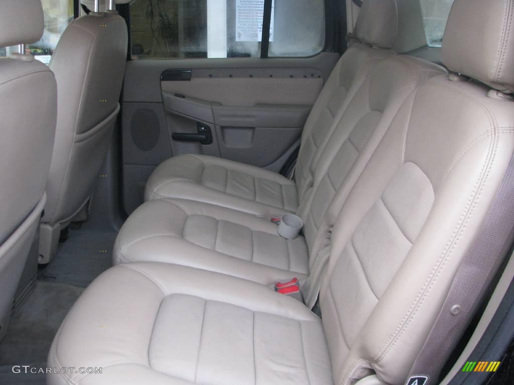 2002 Explorer Limited 4x4 - Black Clearcoat / Medium Parchment photo #8