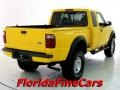 2002 Chrome Yellow Ford Ranger Edge SuperCab  photo #2
