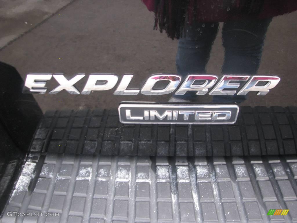 2002 Explorer Limited 4x4 - Black Clearcoat / Medium Parchment photo #23