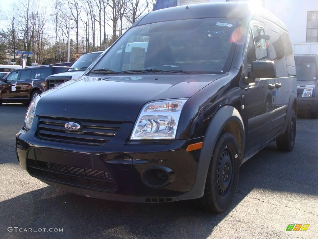 2010 Panther Black Metallic Ford Transit Connect XLT Cargo Van