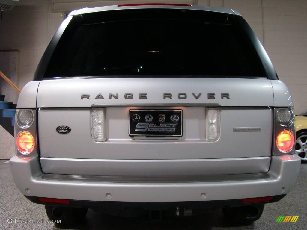 2006 Range Rover Supercharged - Zambezi Silver Metallic / Jet Black/Jet photo #5