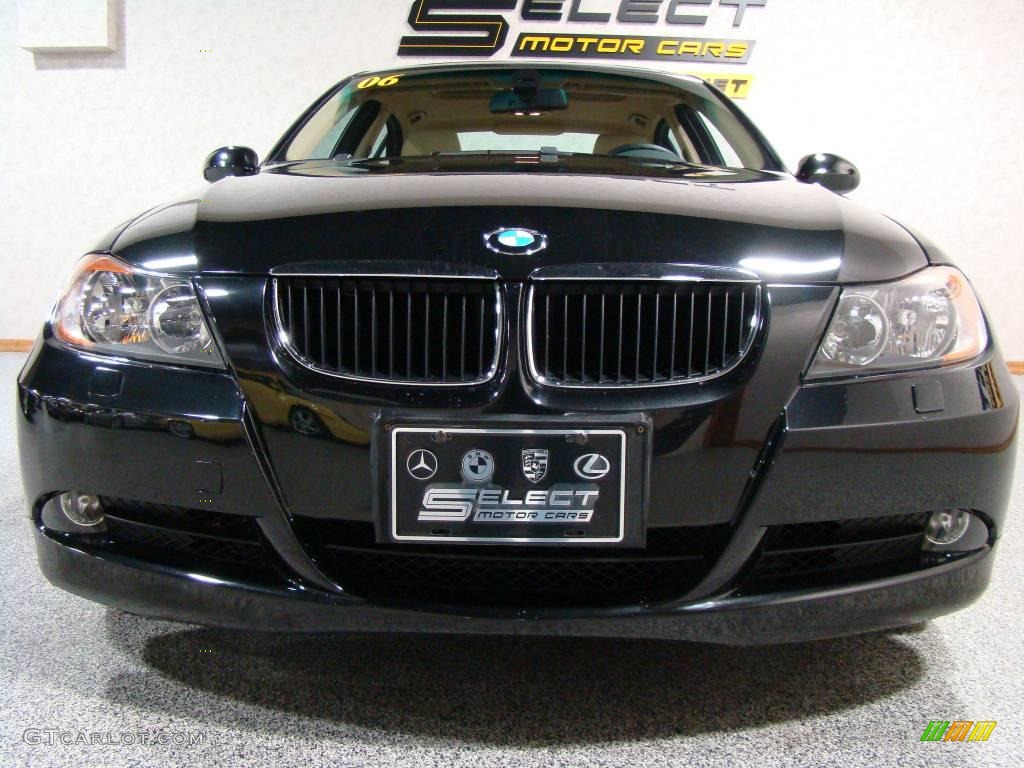 2006 3 Series 325xi Sedan - Jet Black / Beige photo #2